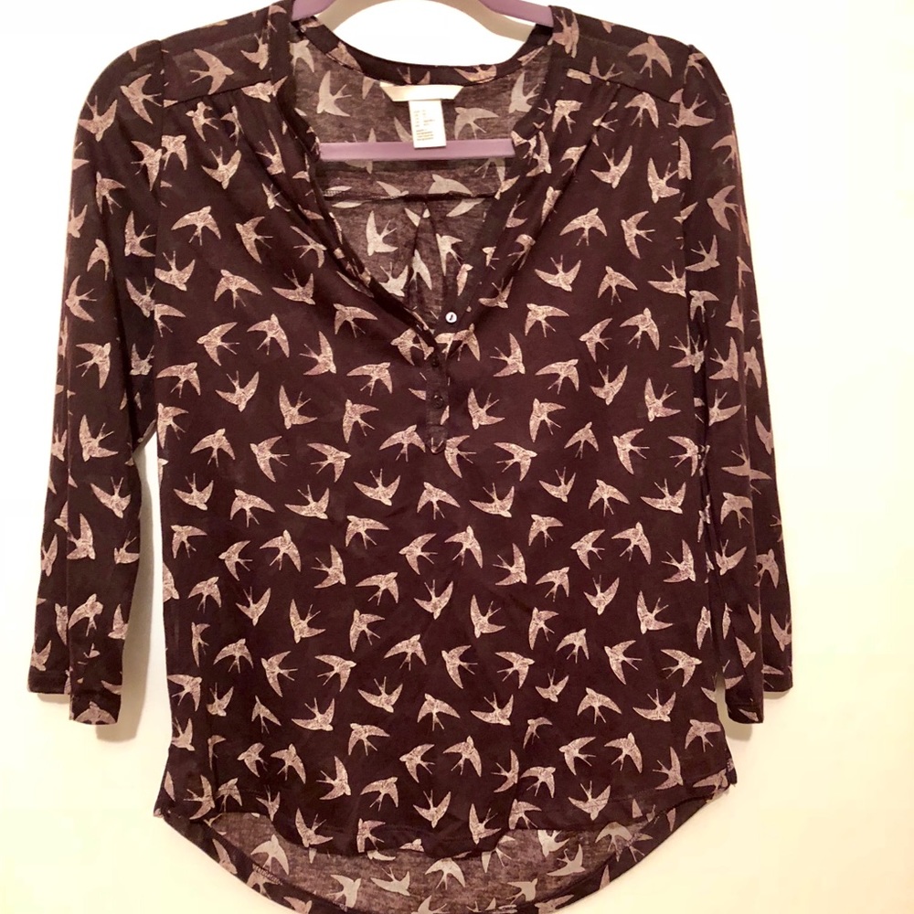 H&M 3/4 sleeves, front button blouse🌻
